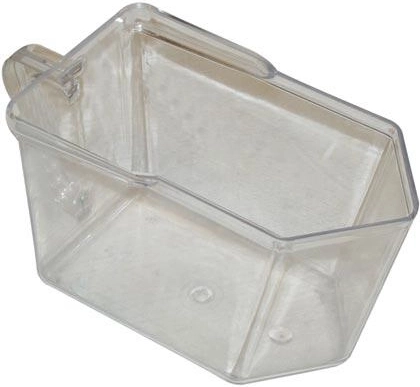 Przezroczysty plastikowy pojemnik do kuchni 10 × 12 × 19,5 cm
