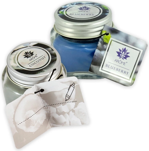 Stylowy szklany słoiczek z wieczkiem