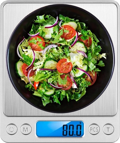 Podświetlany LCD i funkcja TARE