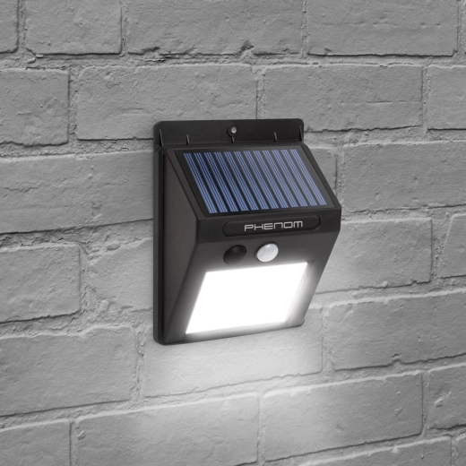 Solarna lampa ścienna z czujnikiem ruchu i diodą COB LED
