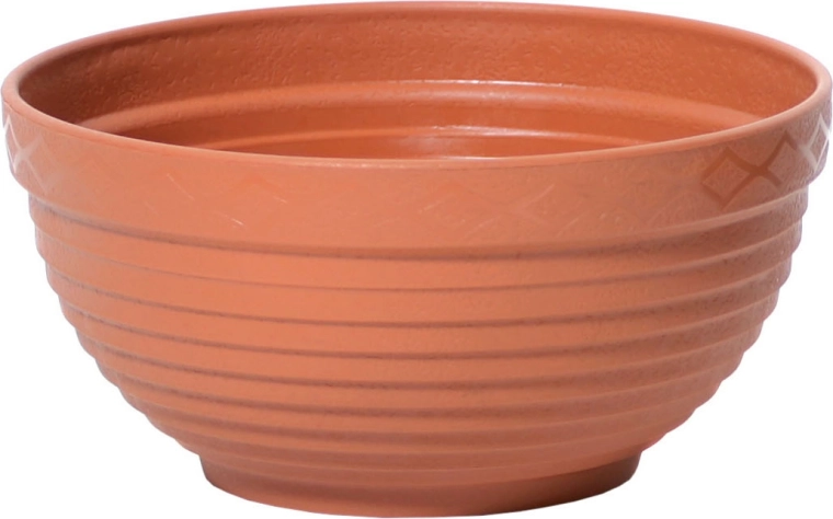 Plastowa misa donicowa 17 cm terakota