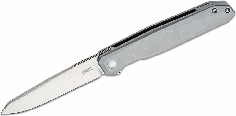 CRKT Facet srebrny nóż kieszonkowy 8,6 cm, całometalowy