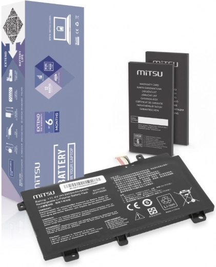Bateria Mitsu do Asus FX504 FX505 FX80G 3900 mAh