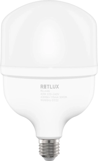 Żarówka LED RETLUX E27 40 W, ciepła biel