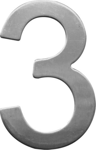 Numer domu STAR 3 ze stali nierdzewnej 75 mm