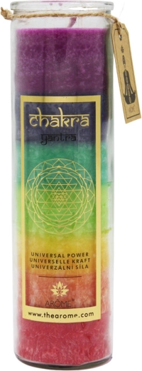 Pachnąca świeca z kolorowego szkła granat 320 g – długi czas palenia