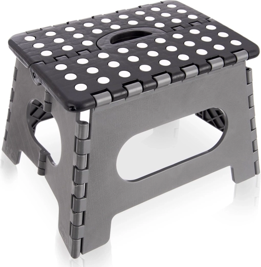Składany antypoślizgowy stołek 32 × 25 × 22 cm, udźwig 150 kg