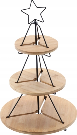 Naturalny bambus i wytrzymały metal dla stabilności i stylu