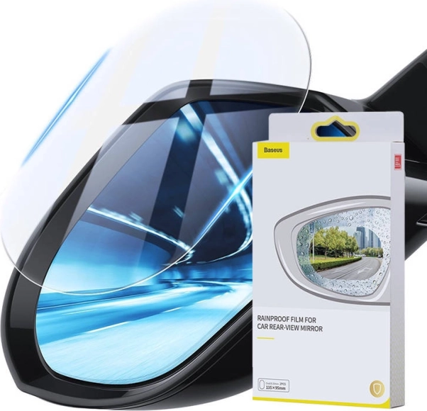 Wodoodporna folia na lusterko wsteczne do samochodów Baseus, 2 szt.