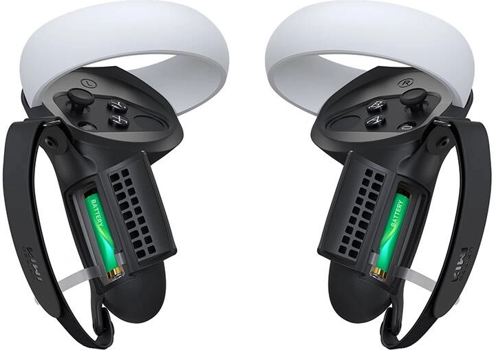 Etui z uchwytem i otworem na baterię do Meta Quest 2 od Kiwi Design, czarne