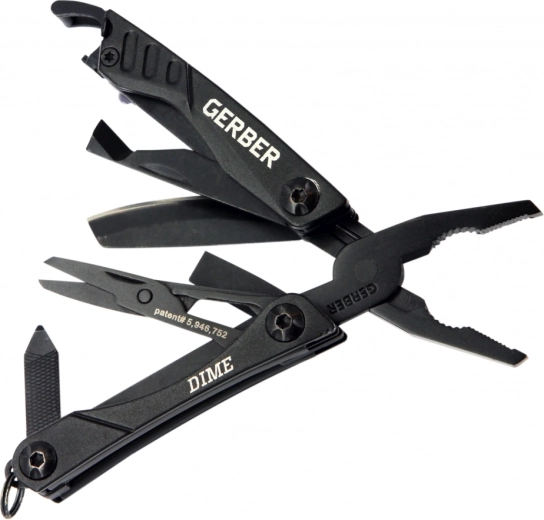 Gerber Dime Multi-Tool czarny multitool z 12 funkcjami