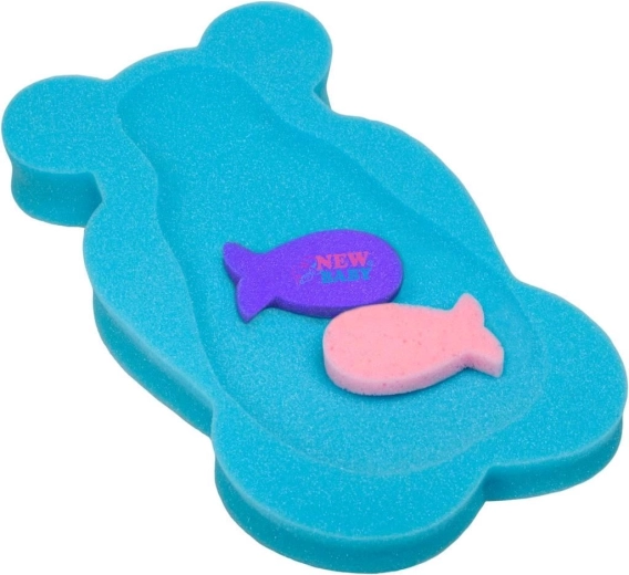 Pianowa mata do kąpieli NEW BABY Basic miś niebieska