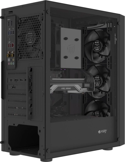 4× fabrycznie zainstalowane wentylatory PWM Fury SAI S12