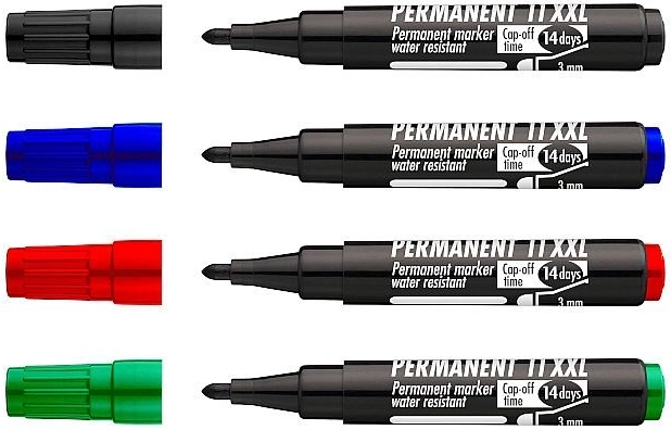 Permanentne markery CONCORDE 11 XXL – zestaw 4 szt.