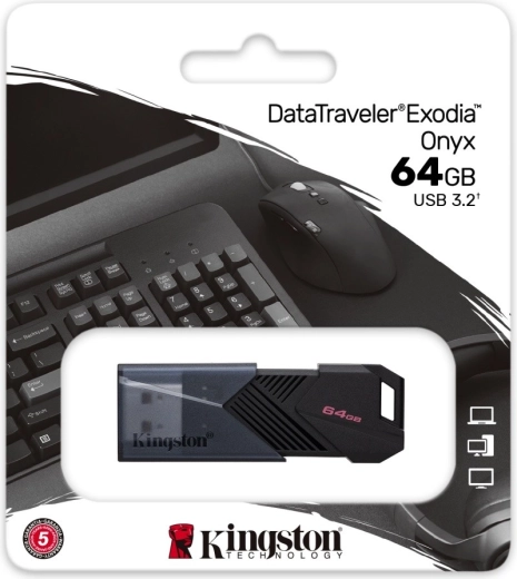Kingston DataTraveler Exodia Onyx 64GB USB 3.2 Gen 1