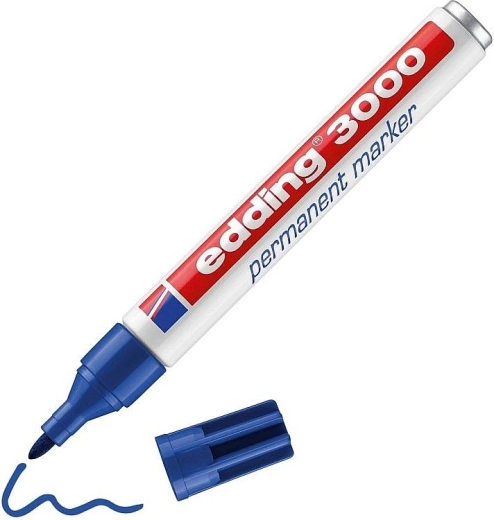 Marker permanentny Edding 3000 niebieski
