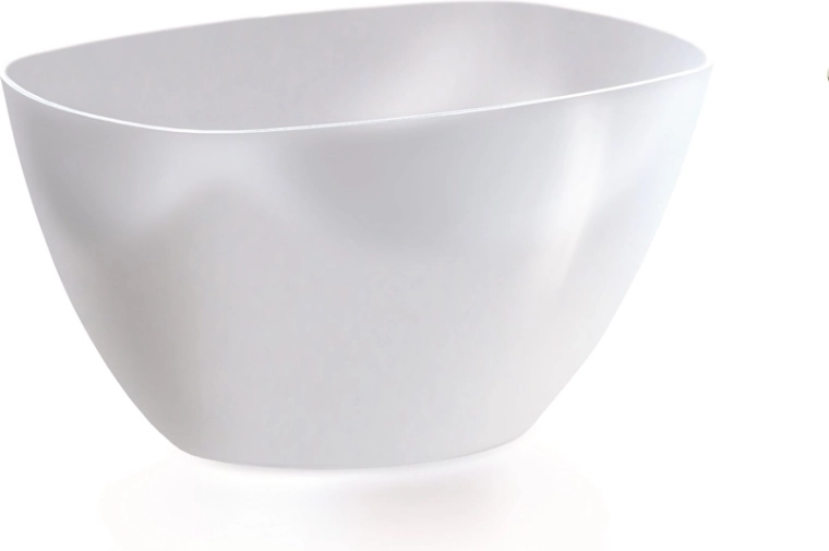 Plastowa misa na storczyki Coubi Orchid 19,8 cm biała