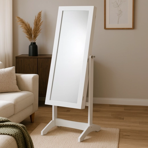 Pełnowymiarowe lustro z regulowanym kątem