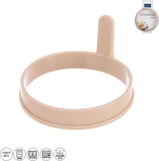 Silikonowy ring do placuszków i jajek sadzonych 9,5 cm beżowy