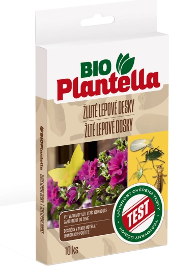 Żółte lepowe tablice MOTÝL BioPlantella (10 szt.)