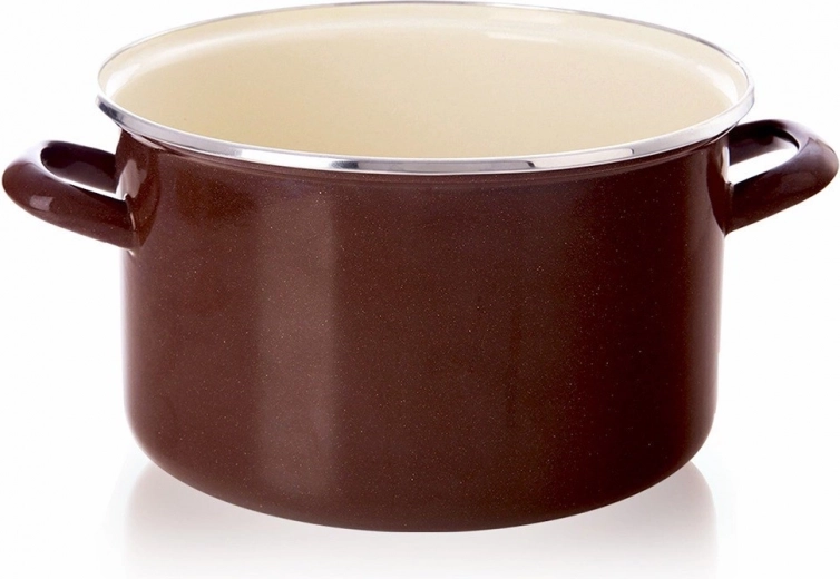 Emaliowany garnek brown 26 cm, 6,5 l