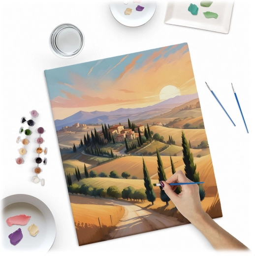 Do 30 kryjących farb akrylowych dla żywego efektu