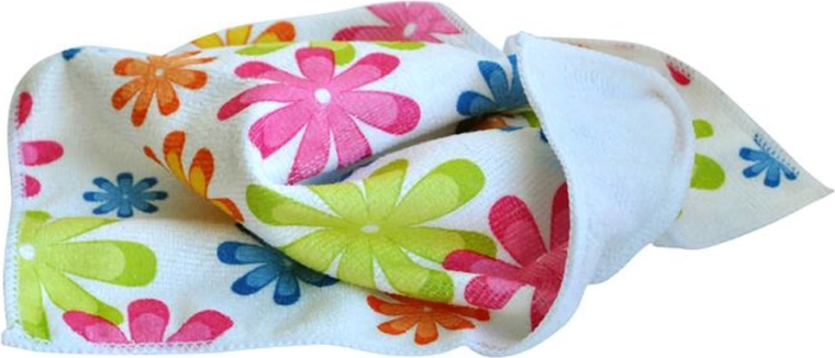 Ściereczka z mikrofibry 30 × 30 cm, 250 g – motyw kwiatowy