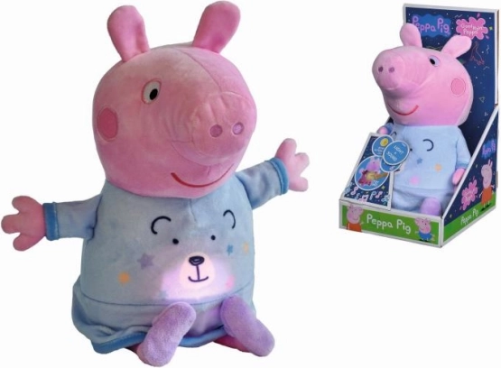 Peppa Pig pluszowy usypiacz ze światłem i melodią 25 cm