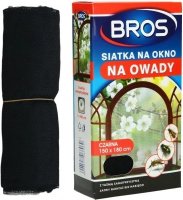 Siatka przeciw owadom BROS do okien 150 × 180 cm – Biała