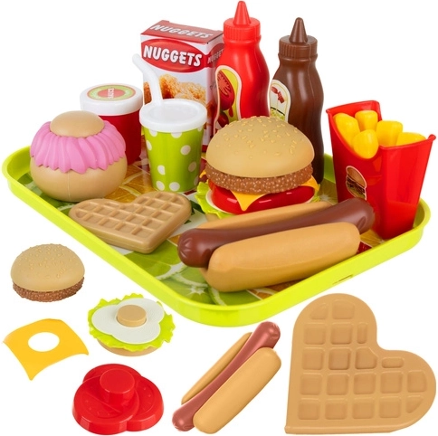 Dziecięcy zestaw fast food 26 elementów Iso Trade