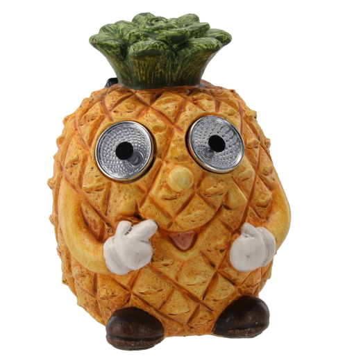 Ogrodowa solarna figurka owocu z LED, 10 × 10 × 14 cm, mix motywów