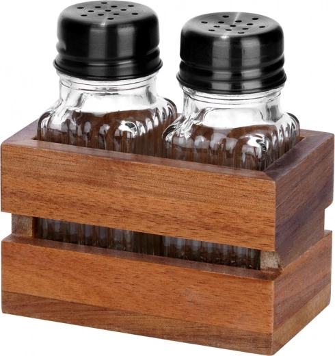 Stylowy stojak z drewna akacjowego