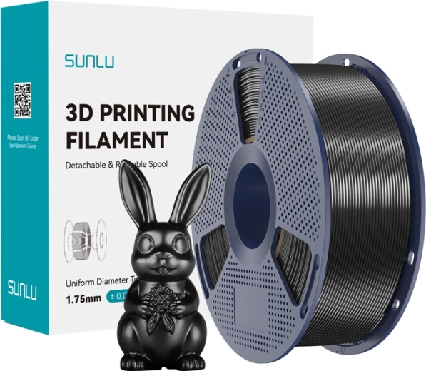 Filament Sunlu PLA+ Silk czarny