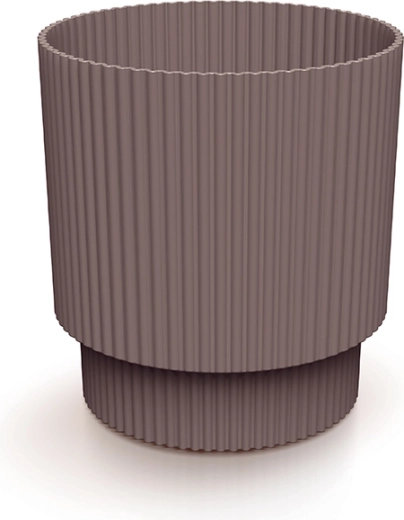 Plastowa doniczka Milly 12,8 cm w kolorze marsala