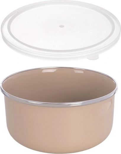 Wytrzymała emaliowana stal z nierdzewną krawędzią