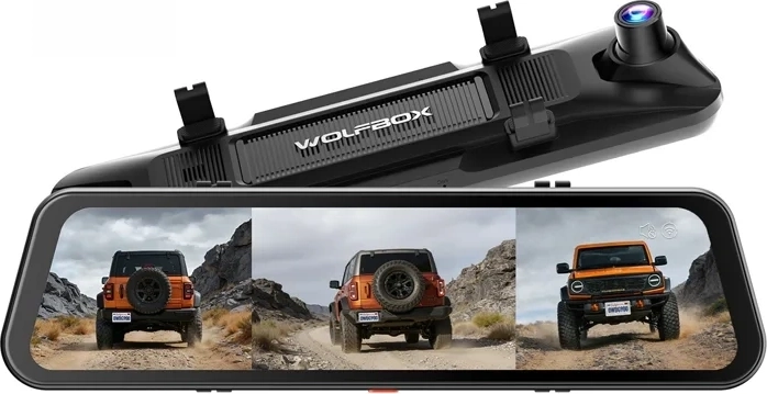 WOLFBOX G900TriPro kamera samochodowa z trzema kamerami 4K i 2,5K