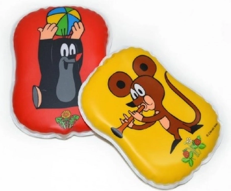 Piszczałkowa poduszeczka KRECISZEK dla niemowląt, plastikowa, 12 × 10 cm