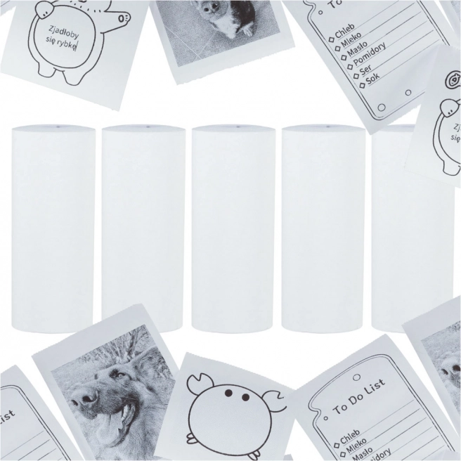Papier termiczny do mini drukarki 5,7 cm x 4,5 m - 5 szt.