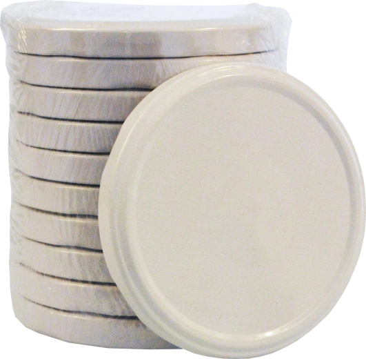 Wieczko do słoików do wekowania TWIST 89, białe (10 szt.)