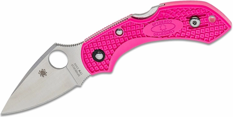 Spyderco Dragonfly 2 Pink nóż kieszonkowy 5,8 cm, satin, różowy, FRN