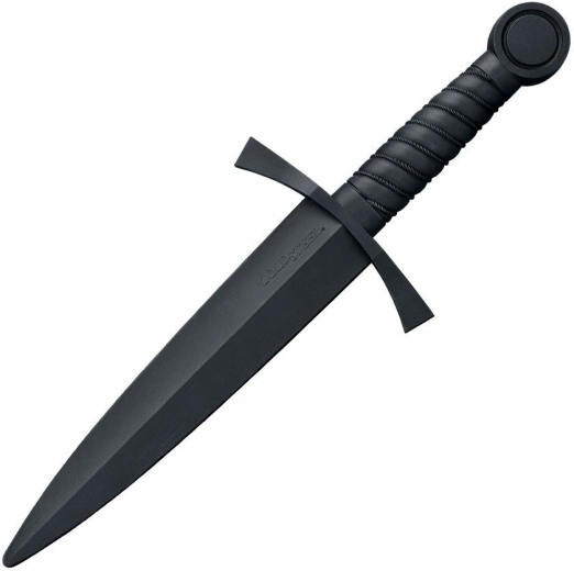 Cold Steel – średniowieczny sztylet treningowy z Santoprenu 25,4 cm czarny