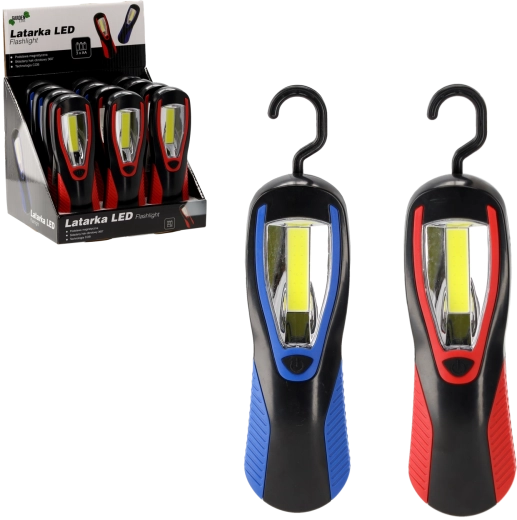 LED lampa robocza z haczykiem, mix kolorów