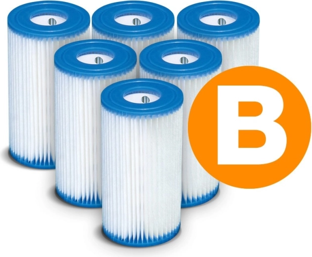 Papierowy filtr do pompy basenowej Typ B – zestaw 6 szt. INTEX