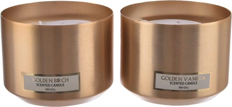 Świeca zapachowa w metalowej puszce Christmas złota 515 g