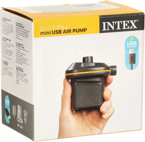 Elektryczna pompka USB do materacy i dmuchanych akcesoriów basenowych INTEX Quick-Fill 5V