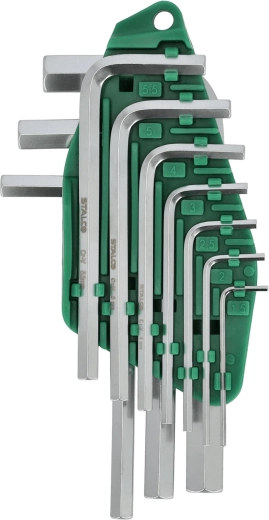 Zestaw kluczy imbusowych STALCO HEX 1,5–10 mm (10 szt.) CrV