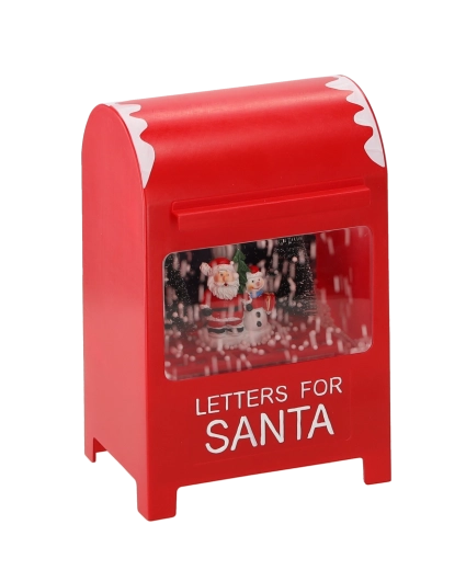 Dekoracja i skrzynka na „listy do Mikołaja”