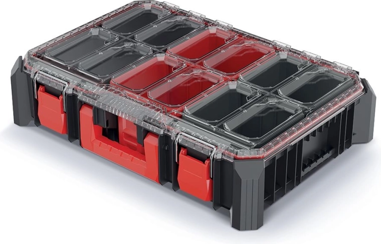 modułowy plastikowy organizer na narzędzia MSX 54,3 × 36,8 × 12,6 cm, czarny