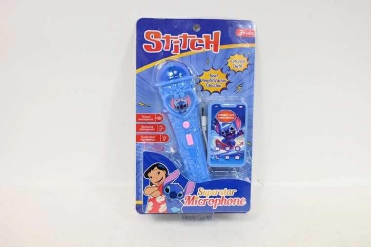 Mikrofon Stitch z efektami świetlnymi i dźwiękowymi