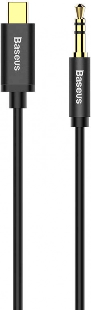 Audio kabel Baseus USB-C na 3,5 mm jack czarny 1,2 m